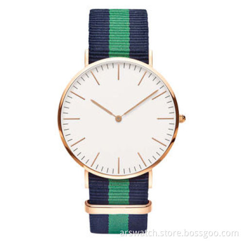 2014 New fashion durable nylon fabric strap sports watch